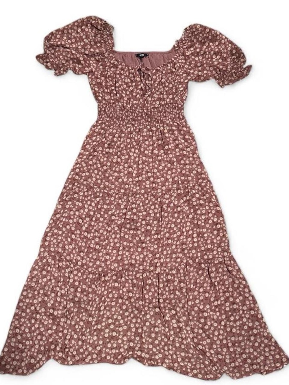 Mauve Floral Maxi Dress